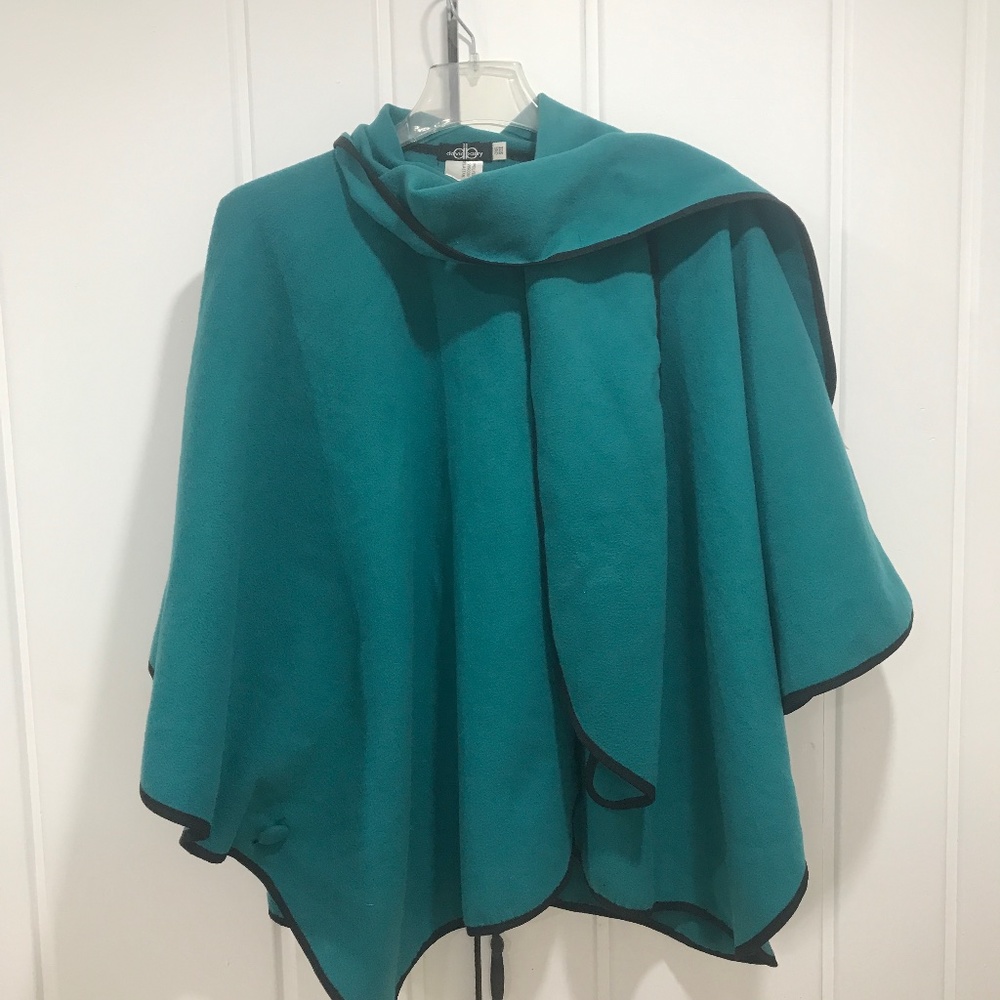 Teal green cape